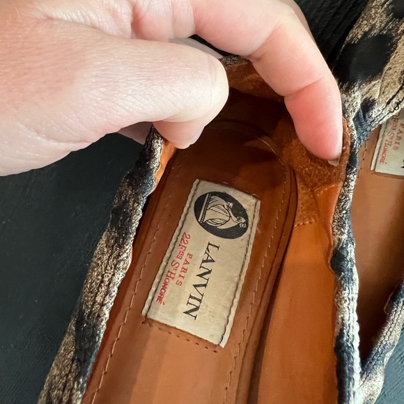 Lanvin Leopard-print Ballerina Flats - Picture 7 of 9